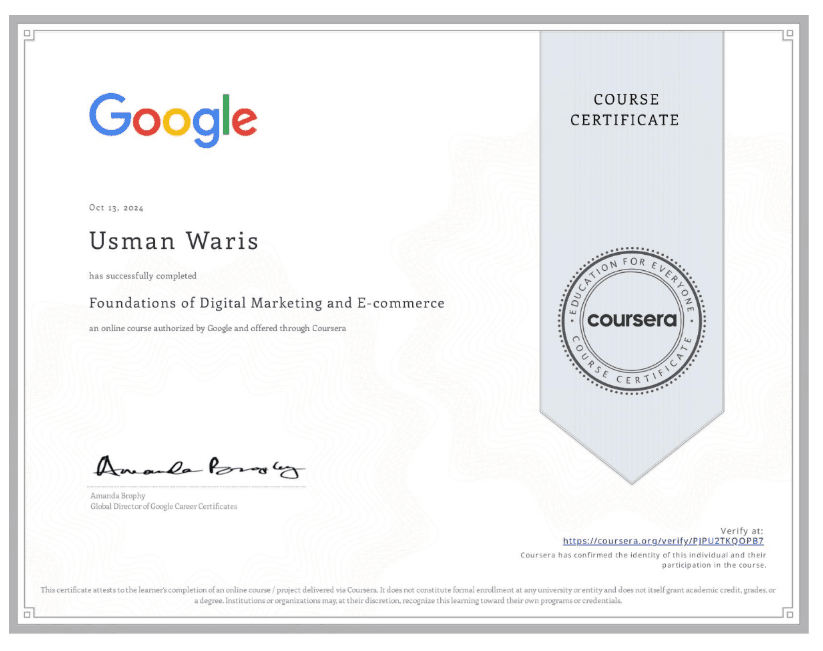 Foundations of Digital Marketing and E-commerce