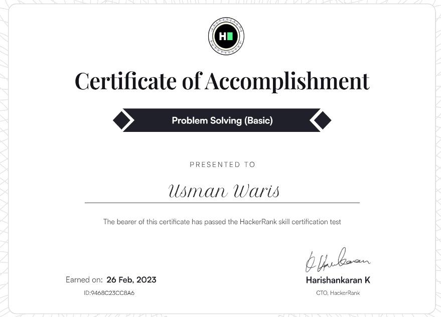 Problem Solving (Basic)