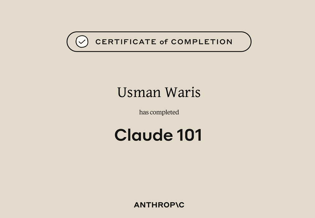 Claude 101